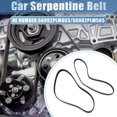 thumbnail image 2 of Unique Bargains 1 Set Car Serpentine Belt Fit for Honda Civic 1.7L 2001-2005 No.56992PLM003/56992PLM505, 2 of 7