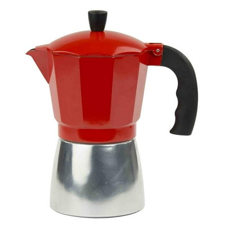 Stovetop Espresso Maker 6 Cup - Red