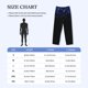 thumbnail image 4 of Balery Black Blue Glitter Sparkles Pantalones de pijama para hombre, pijama ultraligero, pantalón de descanso-X-Large, 4 of 6