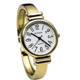 thumbnail image 4 of Blekon Collections Japanese Quartz Women's Easy to Read Round 31mm Case Metal Cuff Bangle Watch, 4 of 5
