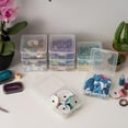thumbnail image 3 of Small Plastic Hobby Art Craft Supply Organizer Storage Box with SnapTight Closure Latch Art Satchel Storage Case for Ribbons Beads Sticker Yarn and Ornaments Stackable Cl, 3 of 8
