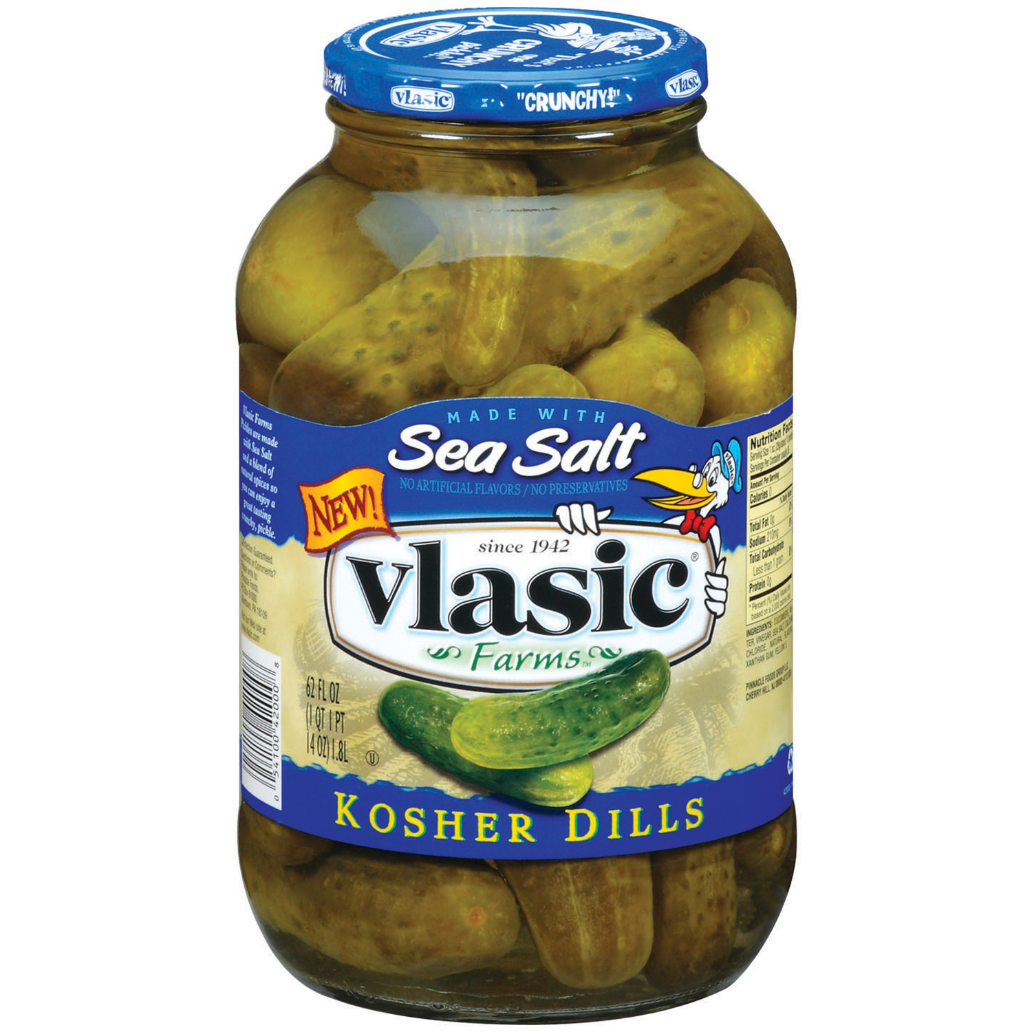054100420008 UPC Vlasic Pickles Kosher Dills Made W / Sea Salt
