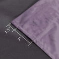thumbnail image 3 of Hiasan Luxury Lavender Velvet Curtain with Tiebacks-Blackout Curtains for Bedroom/Living Room, Rod Pocket, 52" x 84", Set of 2, 3 of 8