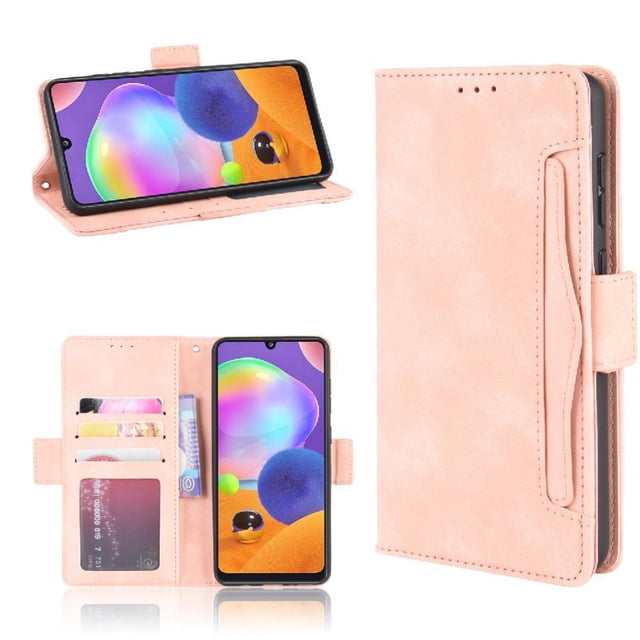 Funda Cartera Magnética para Samsung Galaxy A31- Tarjetero Desmontable, Cuero PU, Soporte