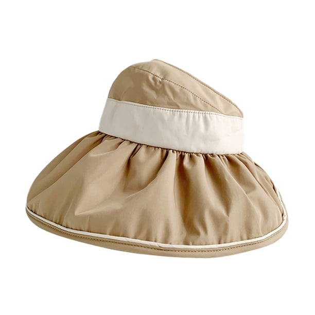 Sombrero de pescador ajustable de 54 a 60 cm de circunferencia, para mujer, con ala ancha, para playa, vacío