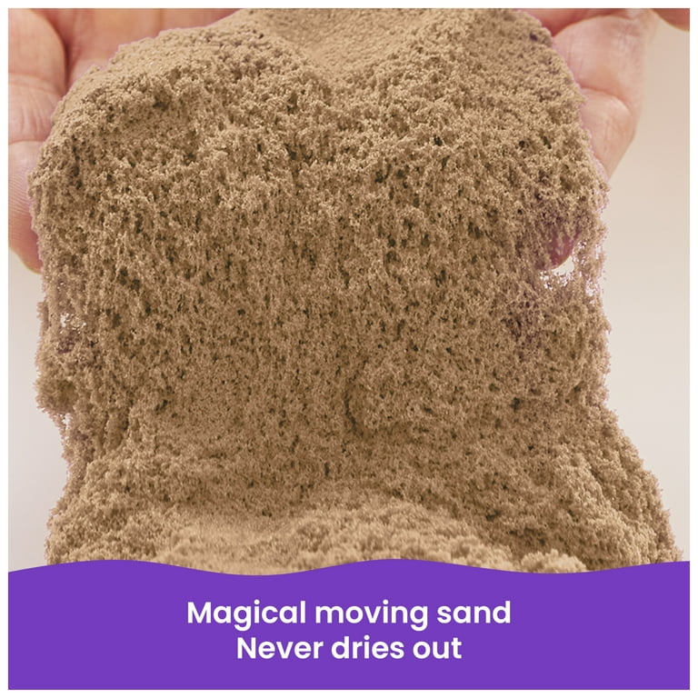 Kinetic Sand, 3lbs Beach Play Sand, Moldable Sensory Toys for Kids