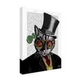 thumbnail image 2 of Trademark Fine Art 'Steampunk Cat Top Hat And Red Glasses' Canvas Art by Fab Funky, 2 of 3