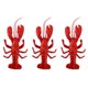 thumbnail image 1 of 3 Piezas Modelo de Langosta Grande Grande de 12 x 5 Pulgadas para la Decoración de Animales Marinos Artificiales de Dispaly, 1 of 5