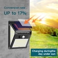 thumbnail image 2 of Lámpara solar de 4 piezas Luz de pared exterior de inducción solar impermeable para el cuerpo humano 140 LED Tres lados 144 LED Luz de calle exterior Luz de jardín Luz de pared solar 60 + 40 + 4OLED (140 LED), 4 piezas Sailing Electrónica, 2 of 5