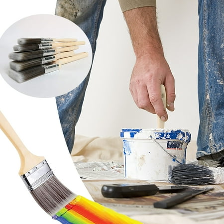 

WSBDENLK Household Clearance 5 Piece Set with Rope Paint Brush Wooden Handle Barbecue Brush Paint Brush Paint Brush Hair Brush Clearance Cleaning Supplies