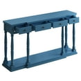 thumbnail image 4 of EUROCO 63" Longer Console Table Sofa Table for Entryway with 4 Drawers and Storage Shelf for Living Room Hallway Foyer Office, Navy Blue, 4 of 8