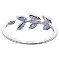 thumbnail image 2 of Sterling Silver Leaves Women Ring Opening Adjustable Ring Girl Woman Jewelry Supplies, 2 of 6