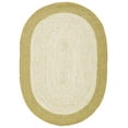 thumbnail image 2 of SAFAVIEH Braided Lars Geometric Reversible Area Rug, Green/Ivory, 4' x 6' Oval, 2 of 11