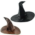 thumbnail image 2 of Xfvqtps Halloween Witch Hat Rhinestone Buckle Halloween Spire Hats for Party Accessory Black, 2 of 2