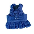 thumbnail image 1 of Pet Skirt Bowknot Tie Traction Ring Denim Style - Summer Small Dog Princess Cosplay Costume - for Outdoor, 1 of 8