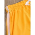 thumbnail image 3 of Canrulo Men's Ranger Panty Running Short Fitted Shorts Bodybuilding Quick Dry Gym Running Tight Lifting Shorts Yellow L, 3 of 6