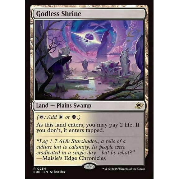 MtG Edge of Eternities Rare Godless Shrine (FOIL) #254