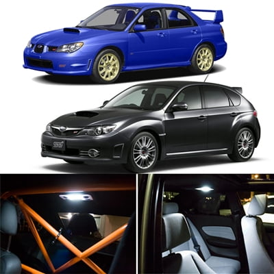 6 Piece Led Kit For Subaru Sti Wrx Interior Package Led Lights Kit 2004 2012 6000k White