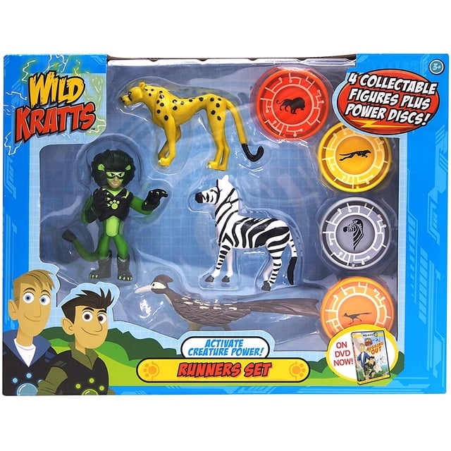 Set de 4 figuras de acción Wild Kratts, Activate Creature Po
