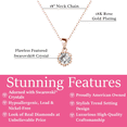 thumbnail image 3 of Cate & Chloe Maggie 18k Rose Gold Plated Pendant Necklace with Swarovski Crystal Gift for Women, 3 of 9