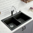 thumbnail image 3 of Blanco DIAMOND Equal Double Dual Deck SILGRANIT Sink Anthracite, 3 of 5