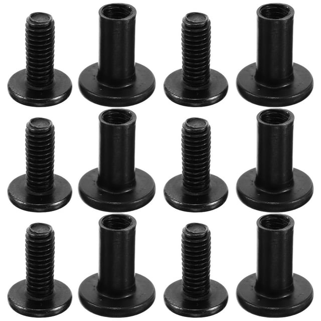 20 Set Hex Drive Socket Cap Bolts Kit Replacement Heads Furniture Crib Bolts Nuts Screws For Chair Table Cabinets Cupboards (M4)