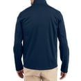 thumbnail image 2 of Men's Cutter & Buck Navy Northern Arizona Lumberjacks Evoke Eco Softshell Recycled Full-Zip Jacket, 2 of 2