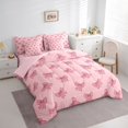 thumbnail image 3 of Feelyou Cute Princess Bowknot Twin Bedding Sets 7pcs, Dreamy Fairy Bedding Comforter Set, 3 of 8