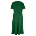 thumbnail image 6 of MELDVDIB Dresses for Women Sequin V-Neck Short Sleeve Spring Summer Long Dress Solid Color Oversized Loose Outfits, 6 of 8
