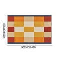 thumbnail image 2 of Bomd Minimalist Checkered Living Room Rug, 23.6" x 35.4" Washable Non-Slip Soft Short Pile Rug, Multi-Color Geometric Linen Style Area Rug, Ideal for Kitchen Hallway Bedroom Indoor Home Decor, 2 of 7