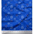 thumbnail image 1 of Soimoi polyester Crepe Fabric Watches & Texture Decor Fabric Printed Yard 52 Inch Wide, 1 of 2
