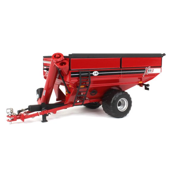 J&M 1112 X-Tended Reach Grain Cart with Wheels Red 1/64 Diecast Model by SpecCast