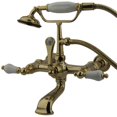 thumbnail image 1 of Clawfoot Tub Filler With Hand Shower - Polished Brass Finish, 1 of 1