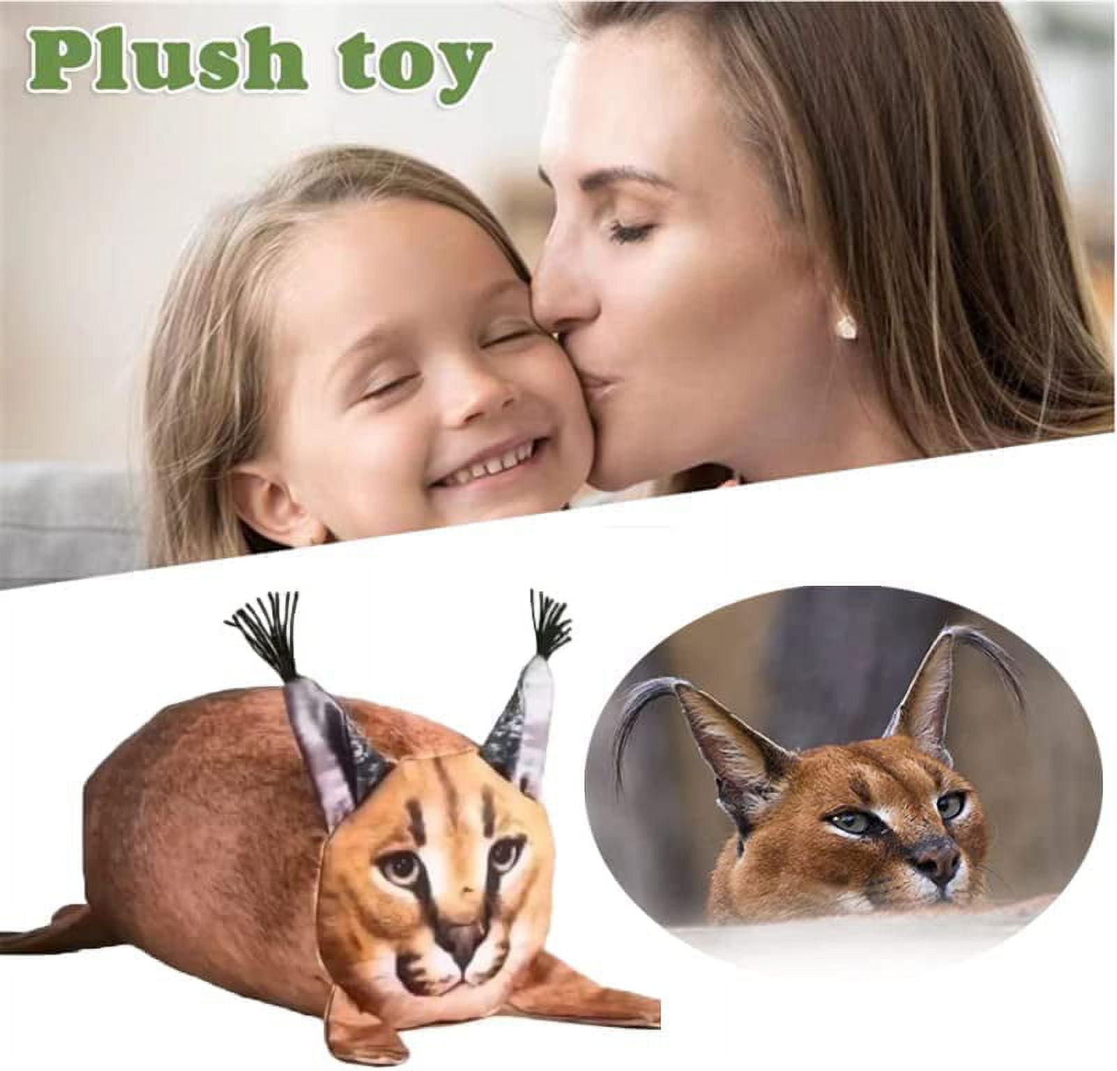 XAIJAY Floppa Plush lynx Cat Cube Toy 7.9 Super Soft Floppa Plush and 50  Floppa Stickers Gift for Fans in 2023