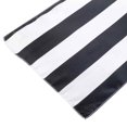 thumbnail image 6 of BalsaCircle 12 x 108 in Black White Stripes Satin Table Top Runner, 6 of 7