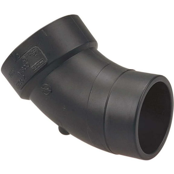 NIBCO C58062HD3 3 in. ABS DWV 45-Degree Hub x Hub Street Elbow