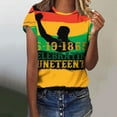 thumbnail image 2 of Women's Casual Loose T Shirt Graphics T-Shirt Round Neck Short Sleeve T Shirts, 2 of 4