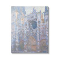 Stupell Industries Rouen Cathedral West Facade Classic Claude Monet Painting Painting Gallery Wrapped Canvas Print Wall Art, Design by one1000paintings