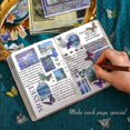 thumbnail image 4 of Kit de diario de recortes estéticos, cuaderno B6 con pintura al óleo vintage, suministros para álbumes de recortes, palo de arte como se muestra, como se muestra, 4 of 5
