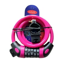 Bike Lock Cable, 5-Digit Resettable Combination, High Strength Steel, PVC Coated, Portable, Ideal for Road Bikes, Motorcycles, Scooters, and More