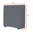 thumbnail image 2 of Covers & All Ping Pong Table Covers for Indoor/Outdoor - Waterproof & UV Resistant Table Tennis Cover 12 Oz PVC Heavy Duty Fabric with Air Pockets & Drawstring for Snug Fit (Grey), 2 of 7