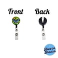 thumbnail image 3 of Pretty Blue Butterfly Retractable Reel ID Badge Key Card Name Tag Holder with Clip, 3 of 7