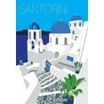 thumbnail image 2 of Bucheli, Jen 18x24 Gold Ornate Wood Framed with Double Matting Museum Art Print Titled - Santorini, 2 of 4