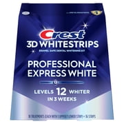Crest Teeth Whitening Kit, 3DWhitestrips Professional Express Teeth Whitening Kit, 18 Count