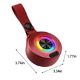 thumbnail image 3 of EGNMCR New Outdoor Sports Button Bluetooth Speaker,Wireless Colored Lights,Portable Waterproof Cycling Mini Audio System, Gift, 3 of 6