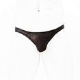 thumbnail image 1 of Tanga de encaje de una pieza para hombre, pantalones T, ropa interior sexy de cintura baja de seda de hielo, 1 of 6
