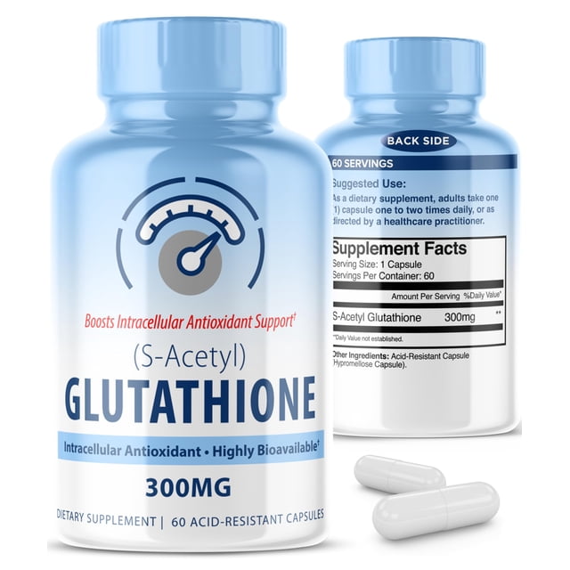 Suplemento MAXLIFE NATURALS S-Acetil L-Glutatión 300 mg 60 cápsulas