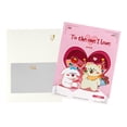 thumbnail image 3 of Popup Blessing Card Handmade Valentines Day Greeting Card with Envelope Foldable Paper Anniversary Invitation Card, 3 of 14