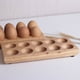 thumbnail image 4 of Caja de almacenamiento de madera a prueba de golpes para huevos de madera maciza creativa de doble fila Caja de almacenamiento de madera a prueba de golpes para huevos de madera de acacia, 4 of 5