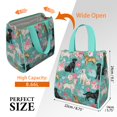 thumbnail image 3 of Labrador Dogs with Pioneer Flower Insulated Lunch Bag for Women & Adults,Large Portable Soft Cooler Lunch Bag,Thermal Food Storage Tote with Pearl Cotton,8.66L,8.75x5.75x9.5 Inch, 3 of 6